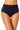 Anne Cole Women's High Waist to Fold Over Shirred Bottom Swimsuit,Navy, Medium Anne Cole