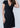 Pact Wrap Dress Womens Black Organic Cotton Short V-Neck Tie Waist Size M Pact