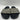 Co Stripe Burlap Pool Slides White/Black Size 41 CO
