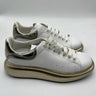 Alexander McQueen Oversized Sneaker white leather gold-tone heel tab Size 42 Alexander McQueen