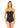 Anne Cole Women's Solid Twist Front Shirred Bandeau Tankini Swim Top, Navy, XL Anne Cole