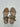 Gianvito Rossi Tebe flat suede sandals gold-toned chain-link Beige Size 36 GIANVITO ROSSI