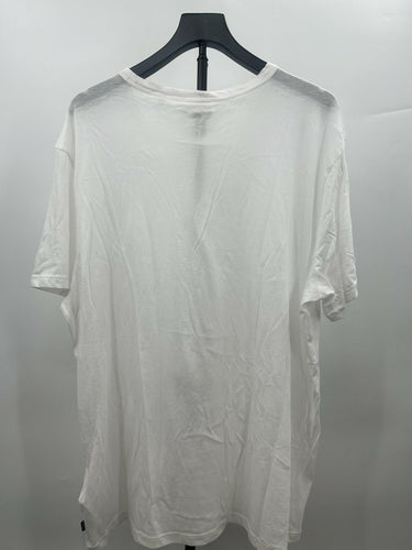7 For All Mankind T-Shirt White Pima Cotton Crew Neck Oversized Boxy Basic XXL