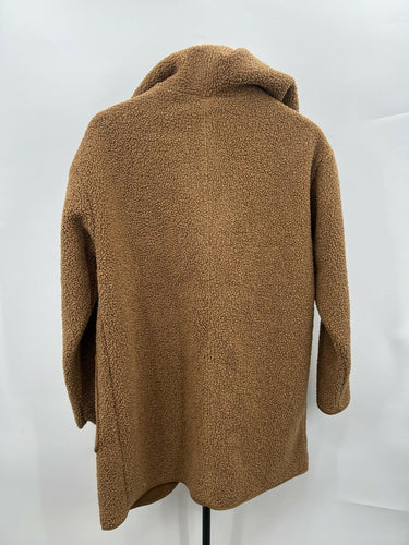 Joie Camel Brown Teddy Sherpa Coatigan Jacket Size S