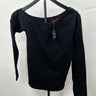 Philanthropy long-sleeve top Wide Off The Shoulder Neckline Back Size M n:philanthropy