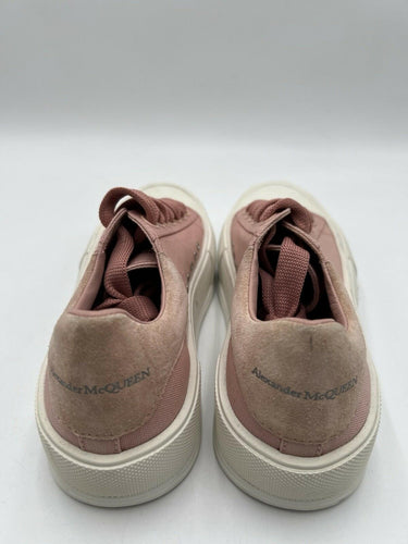Alexander McQueen Women's Deck Lace-Up Plimsolls in the Magnolia pink Size 35.5 Alexander McQueen