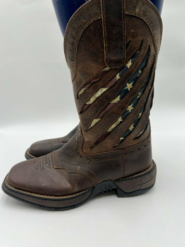 Rank 45 LLBF-3 Flag Brown Western Boots Size 6.5