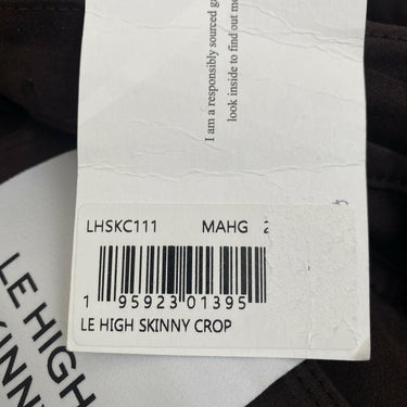 NWT FRAME Le High Skinny Cropped Jeans in Mahogany Size 25