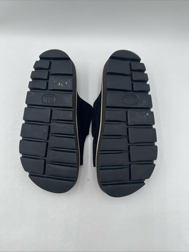 Men’s Vince Cypress Suede Sandals Black Size 7M/40