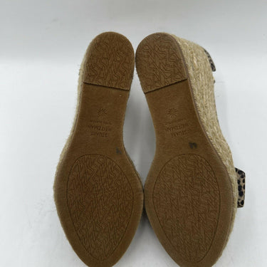 Stuart Weitzman leopard-print espadrille wedge sandals Size 8C Stuart Weitzman