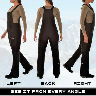 Arctix Women's Essential Insulated Bib Overalls, Black, X-Small Arctix