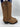 Shyanne DONNA EMBROIDERED Brown Leather Square Toe Pull On Boots Size 6.5 B