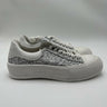Alexander McQueen Deck Plimsoll sneakers in silver glitter and white Size 41 Alexander McQueen