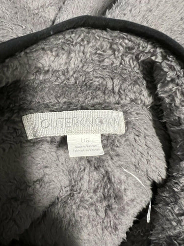 Outerknown Gray Sherpa Fleece Pullover Size L