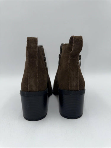 Steve Madden Women’s Safira Booties Brown Suede Leather  Size 8.5 M Steve Madden