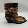 Women's Vince Camuto Elektra Booties Bronzo leather Size 7.5M Vince Camuto