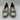 Women’s  Badgley Mischka shimmering silver glitter block-heel pumps Size 6 Badgley Mischka