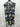 Mododoc Woman’s dress vibrant multicolor tropical leaf print On Black Size M