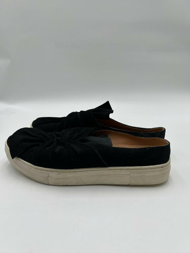 Seychelles Black Suede Bow Knot Slip On Sneakers Size 11