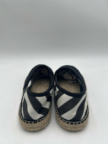 Off-White Diagonal Stripes espadrilles Men's black and white canvas Size 41