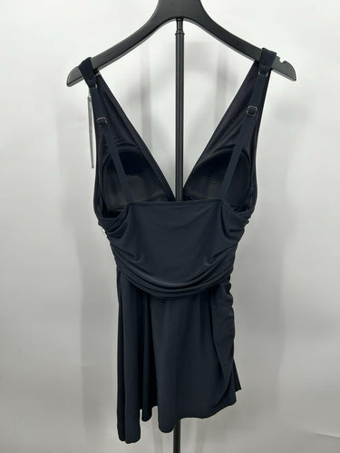 Magicsuit Woman’s Celine Black Swim Dress Size 14 Wireless Bra Slimming Magicsuit