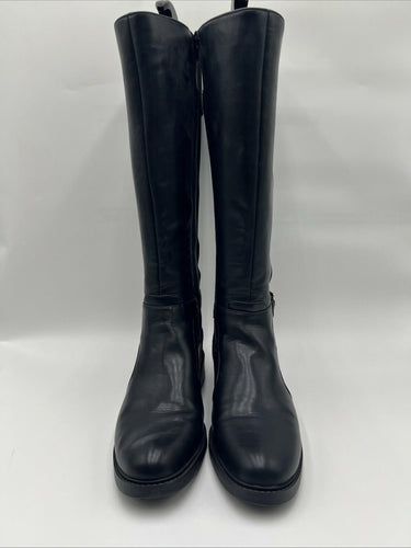 Kelly & Katie Women’s Sham Riding Boots Black Side Zip Size 9 M Kelly & Katie