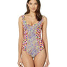 Etro Pali Insert One-Piece (Purple Multi) Women's Swimsuits One Piece 42 Etro