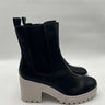 Women’s  WILD PAIR Brooklan Faux Leather Lug Sole Chelsea Boots Black Size 9.5M Wild Pair