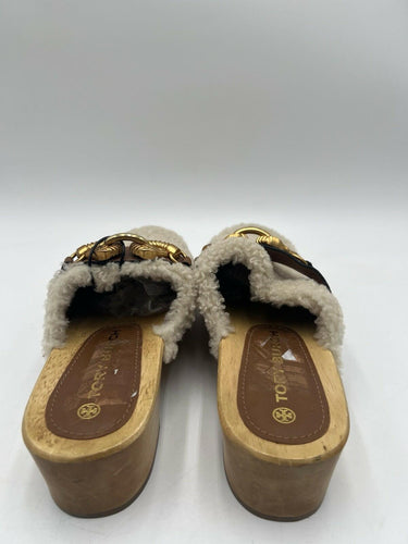 Tory Burch Women's Jessa Shearling Clog Size 7M