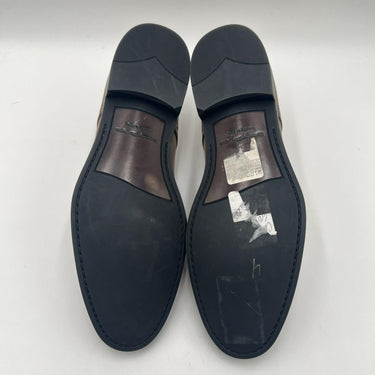 ERMENEGILDO ZEGNA Siena Flex Single Monk Strap Shoes Brown Leather Size 8D ERMENEGILDO ZEGNA
