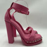 Women’s Alexander McQueen 120mm Spiked Leather Platform Sandals in pink Size 39 Alexander McQueen