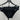 Kate Spade Bikini Bottom Black Scalloped Edge Classic Fit M kate spade new york