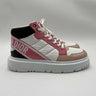 Dior D-Player High Top sneakers in a pink multicolor Leather / Nylon Size 40 Dior