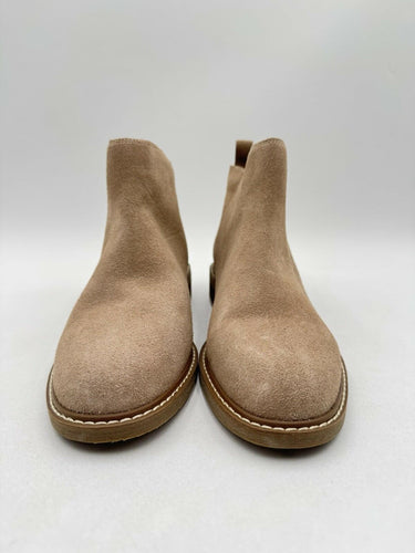 Crown Vintage Women’s Georgie Taupe Ankle Side Zip Bootie, Size 8W