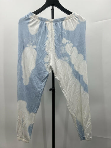 NWT Electric & Rose Jogger Pants Blue White Tie Dye Elastic Waist Venice  S