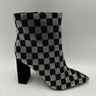 NWB Wild Pair INGRIDD Black/White Checkered Point Toe Side Zip Ankle Boots, 6.5M Wild Pair