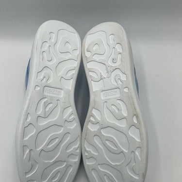 Alexander McQueen Men's 'Oversized' Low-top Sneakers in baby blue suede Size 44