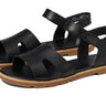 Sorel Women's Fashion Flat Sandal, Color Black, Gum, Size 6 Sorel