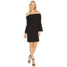 Women's Cece Hadley Off The Shoulder Shift Black Dress, Size 2 CeCe
