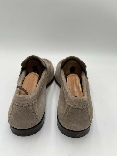 Men's Santoni beige suede Carlo penny loafer Size 8