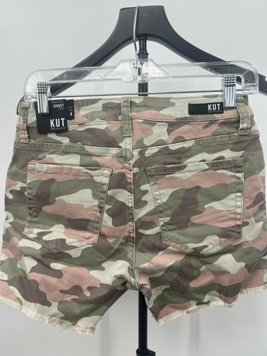 KUT From The Kloth Shorts High Rise Gidget Camo Distressed Denim 4 KUT from the Kloth