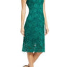 SAM EDELMAN Womens Green Lace Patterned Sleeveless Evening Dress  Size 0 Sam Edelman