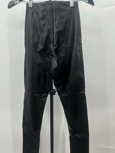 Commando Faux Leather Leggings Womens Black High Waist Stretch Leather - Size S