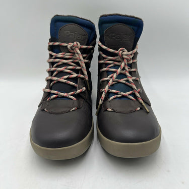 Pajar Peacemaker Faux Fur Lined Leather Sneakers Brown Size 9-9.5