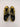 Women’s Versace Yellow & Black Barocco Print Canvas Greca Sneakers Size 36.5 Versace