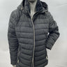 MICHAEL KORS Missy Faux Fur-Trim Hooded Quilted Jacket Color Black Size XL Michael Kors