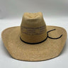 Rodeo King Jute Straw Cowboy Hat Vented Crown Wide Brim Brick Crease Size 7 1/8 Rodeo King