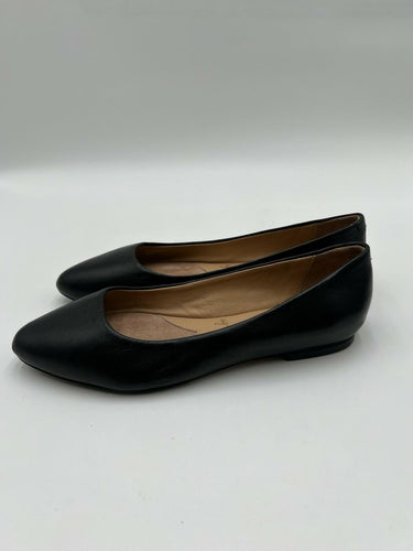 Trotters Signature Black Leather Pointed Flats Size 6.5