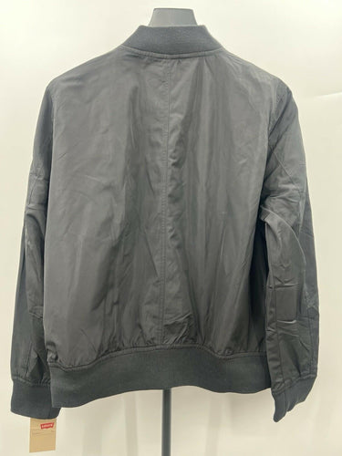 Levi's Bomber Jacket Flight Satin Black Zip Pockets NWT New Mens? Womens Size L Levi's