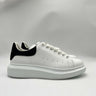 Men’s Alexander McQueen Oversized Sneakers In white leathe Black Suede Size 40.5 Alexander McQueen
